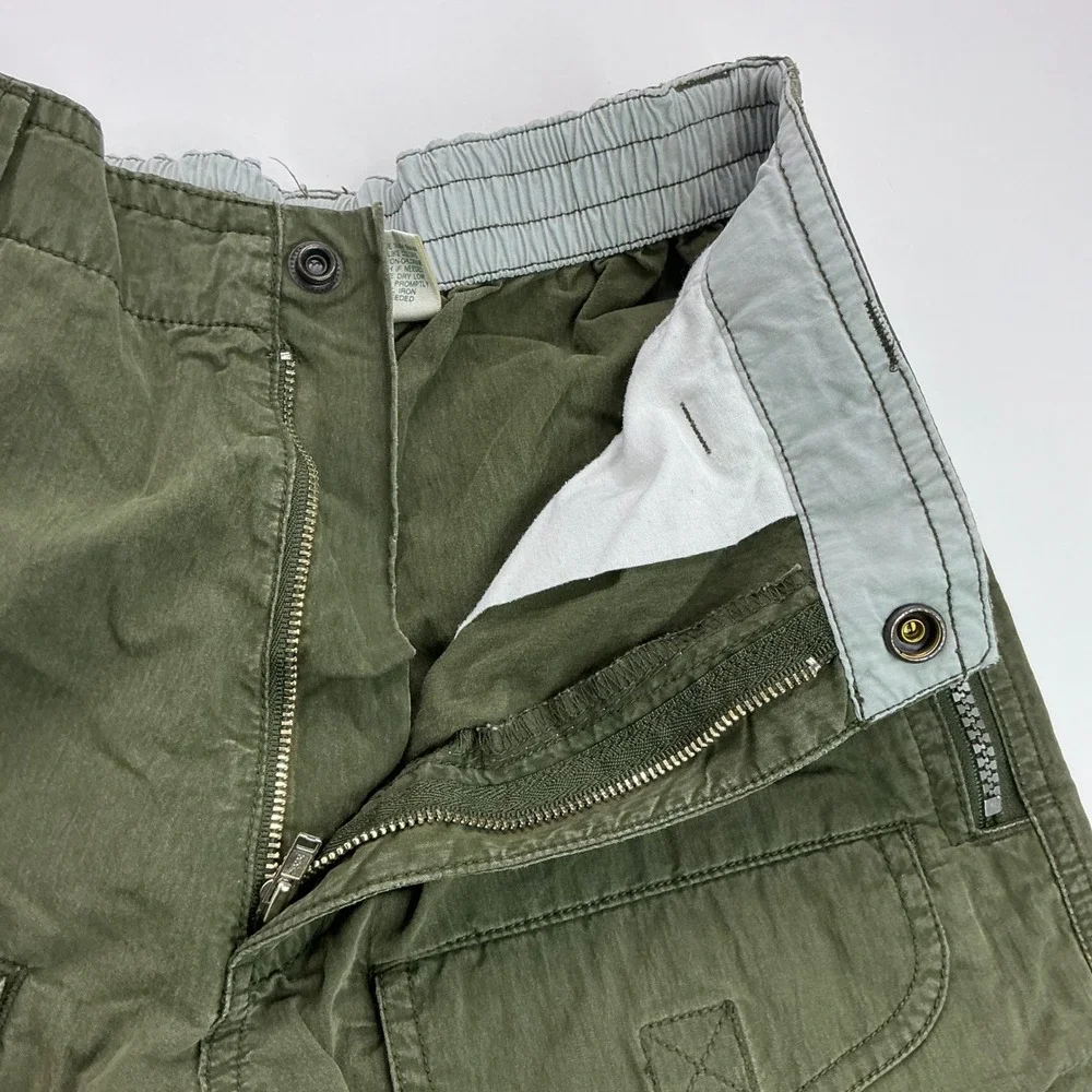 L.L. Bean Olive Green Cargo Pants Boys Medium Adventure Utility Trousers